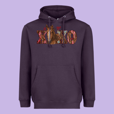 Xoxo Horse Heavyweight Hoodie Designed By Ranaportraitstore