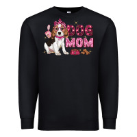 Black dog mom Premium Sweatshirt - Zillion Design Studio