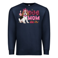 Navy dog mom Premium Sweatshirt - Zillion Design Studio