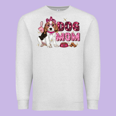 Dog Mom Premium Sweatshirt Designed By Zillion Design Studio