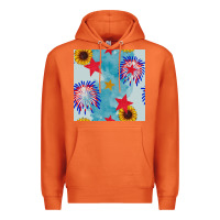 Carrot patriotic fireworks and sunflower Premium Hoodie - BundleAndBundleShop