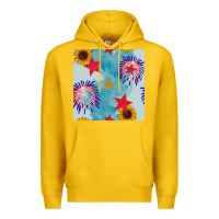 Lemon patriotic fireworks and sunflower Premium Hoodie - BundleAndBundleShop
