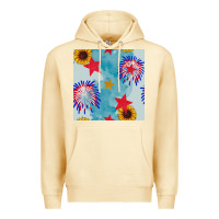 Pina Colada patriotic fireworks and sunflower Premium Hoodie - BundleAndBundleShop