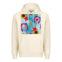 Tofu patriotic fireworks and sunflower Premium Hoodie - BundleAndBundleShop