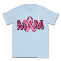 Dusty Blue cancer ribbon mom Classic Tee - RanaPortraitStore