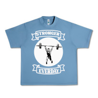 Pebble Blue Stronger Everday Urban Heavy Tee - Bettercallsaul