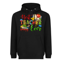 Black best teacher ever Heavyweight Hoodie - texasbilliewilder