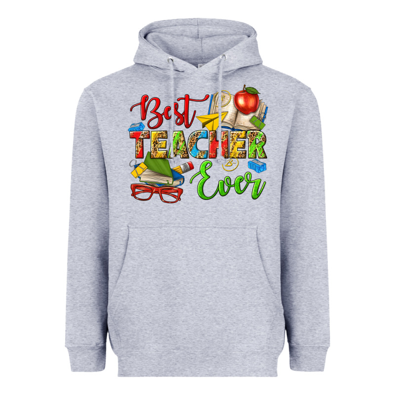 Best Teacher Ever Heavyweight Hoodie by texasbilliewilder | Teevron