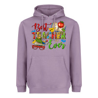 Lavender best teacher ever Heavyweight Hoodie - texasbilliewilder