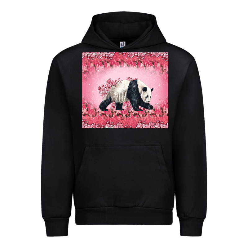Panda With Sakura Blooms Urban Hoodie by LillyAllenDesigns | Teevron