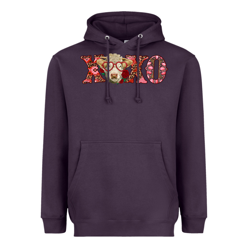 Xoxo Charolais Cow Heavyweight Hoodie by RanaPortraitStore | Teevron