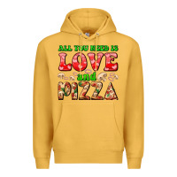 All You Need Is Love And Pizza Premium Hoodie | Teevron