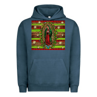 Pigment Midnight Navy our lady of Guadalupe Christmas Urban Hoodie - Jasminsmagicworld