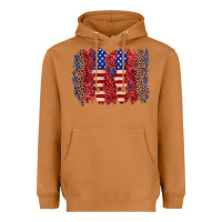 Meerkat 4th of july brushstroke Heavyweight Hoodie - Zillion Design Studio