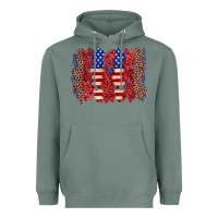 Sage 4th of july brushstroke Heavyweight Hoodie - Zillion Design Studio