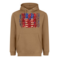 Toasted Coconut 4th of july brushstroke Heavyweight Hoodie - Zillion Design Studio