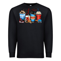 Black hockey begins after coffee cups Premium Sweatshirt - Zillion Design Studio