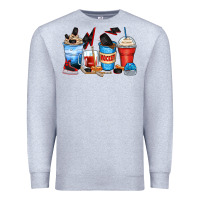 Heather Grey hockey begins after coffee cups Premium Sweatshirt - Zillion Design Studio