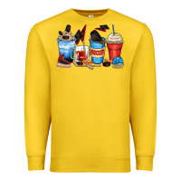 Lemon hockey begins after coffee cups Premium Sweatshirt - Zillion Design Studio