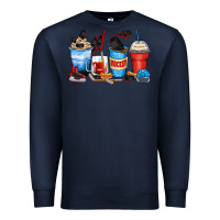 Navy hockey begins after coffee cups Premium Sweatshirt - Zillion Design Studio
