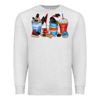 Oatmeal Heather hockey begins after coffee cups Premium Sweatshirt - Zillion Design Studio