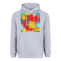 Heather Grey fruits leopard seamless pattern Heavyweight Hoodie - Zillion Design Studio