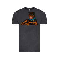 Vintage Black rottweiler Vintage Tee - Artiststas