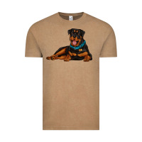 Vintage Coffee rottweiler Vintage Tee - Artiststas