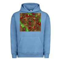 Pigment Pebble Blue our lady of Guadalupe Christmas Urban Hoodie - Jasminsmagicworld