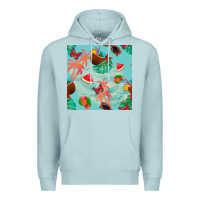 Blue Mist summer vibes seamless pattern Premium Hoodie - BundleAndBundleShop