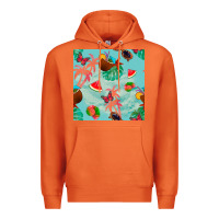 Carrot summer vibes seamless pattern Premium Hoodie - BundleAndBundleShop