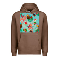Chestnut summer vibes seamless pattern Premium Hoodie - BundleAndBundleShop