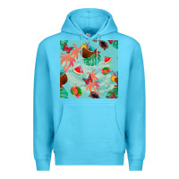 Ocean Blue summer vibes seamless pattern Premium Hoodie - BundleAndBundleShop
