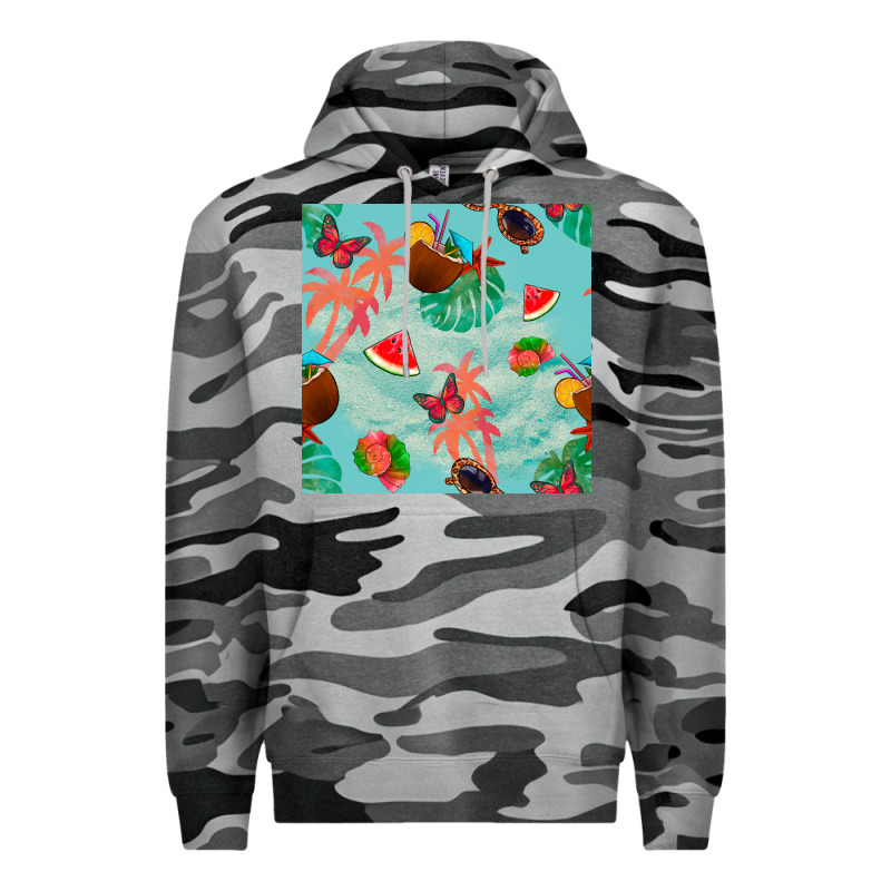 Summer Vibes Seamless Pattern Premium Hoodie by BundleAndBundleShop | Teevron