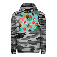Slate Camo summer vibes seamless pattern Premium Hoodie - BundleAndBundleShop
