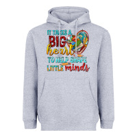 Heather Grey big heart to help shape little minds tbw Heavyweight Hoodie - texasbilliewilder