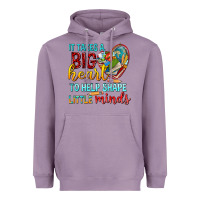 Lavender big heart to help shape little minds tbw Heavyweight Hoodie - texasbilliewilder