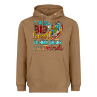 Toasted Coconut big heart to help shape little minds tbw Heavyweight Hoodie - texasbilliewilder