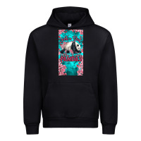Black just a girl who loves pandas Urban Hoodie - LillyAllenDesigns