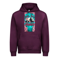 Mauve Wine just a girl who loves pandas Urban Hoodie - LillyAllenDesigns