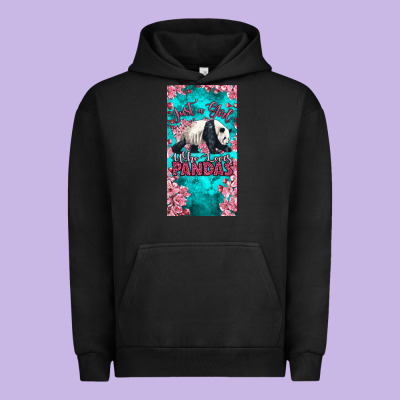 Just A Girl Who Loves Pandas Urban Hoodie Designed By Lillyallendesigns