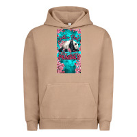 Pigment Burro just a girl who loves pandas Urban Hoodie - LillyAllenDesigns