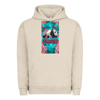 Pigment French Oak just a girl who loves pandas Urban Hoodie - LillyAllenDesigns