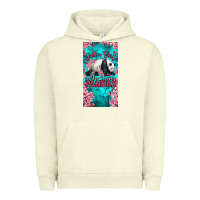 Pigment Pistachio just a girl who loves pandas Urban Hoodie - LillyAllenDesigns