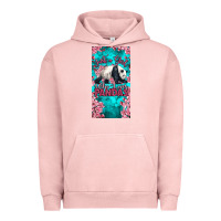 Pigment Salmon just a girl who loves pandas Urban Hoodie - LillyAllenDesigns