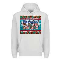 Dove Grey American babe leopard gemstone Premium Hoodie - Artiststas