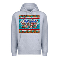 Heather Grey American babe leopard gemstone Premium Hoodie - Artiststas
