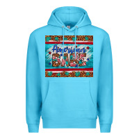 Ocean Blue American babe leopard gemstone Premium Hoodie - Artiststas