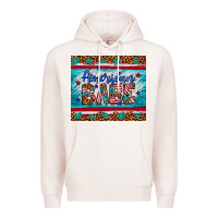 Pale Pink American babe leopard gemstone Premium Hoodie - Artiststas