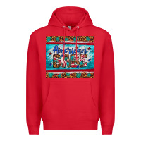 Red American babe leopard gemstone Premium Hoodie - Artiststas